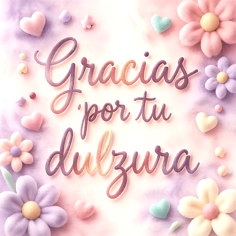 Fondo suave de textura tipo terciopelo rosa y lavanda, con flores de fieltro y corazones en 3D. Texto elegante en caligrafía. Estética pastel y delicada. Imagen ideal para redes sociales.