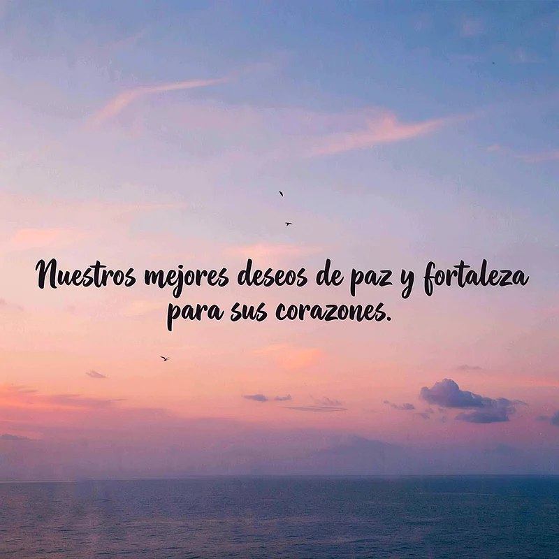 Descargar imagen de pésame con deseos de paz y fortaleza