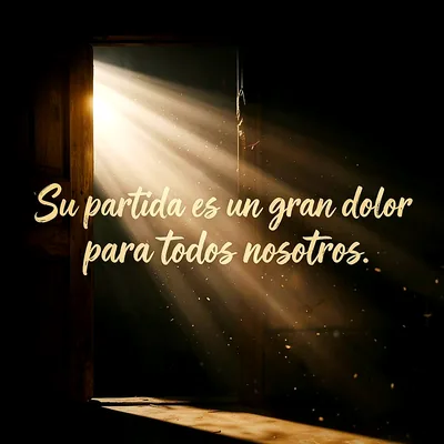 Descargar imagen de pésame con mensaje y luz de esperanza